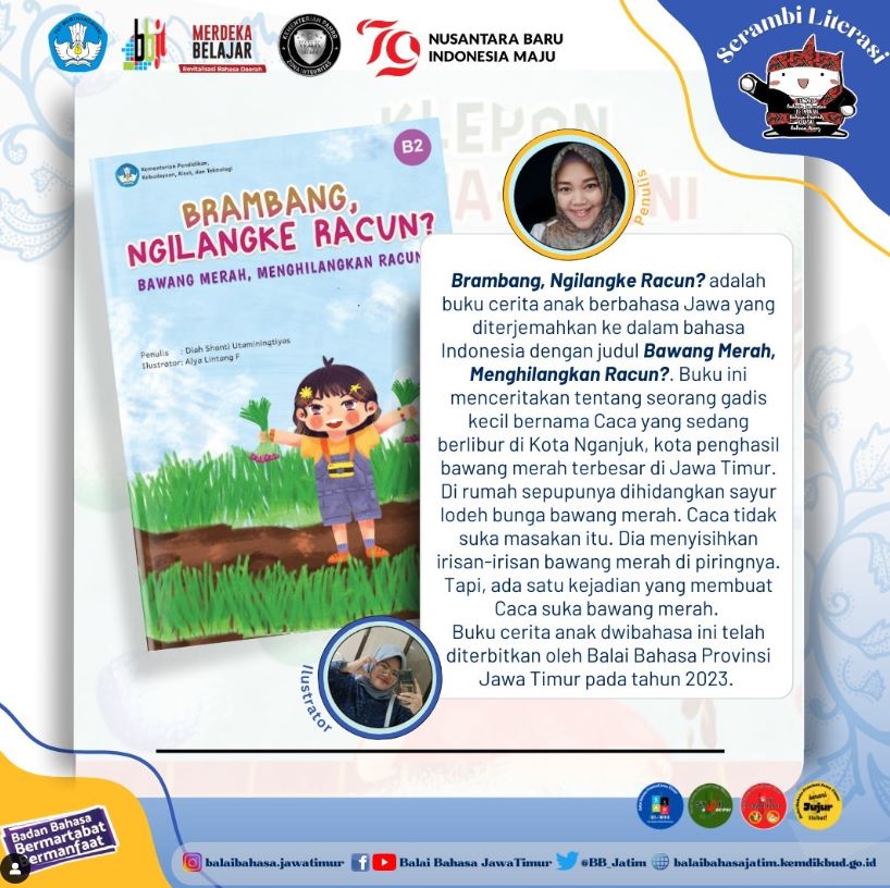 Review Buku Cerita Anak Dwibahasa Bawang Merah Menghilangkan Racun